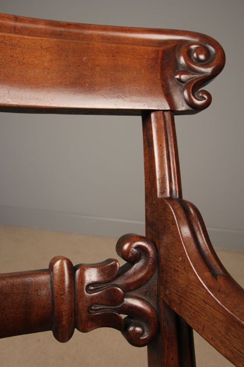 fig 4. Superb William IV Mahogany Elbow Chair