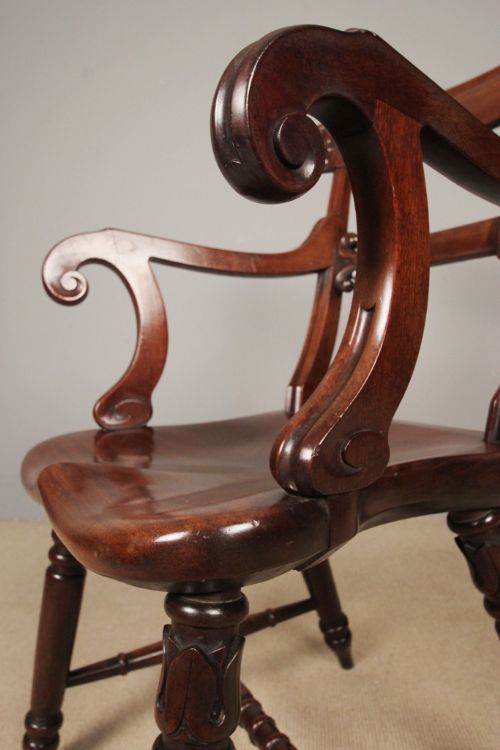 fig 5. Superb William IV Mahogany Elbow Chair