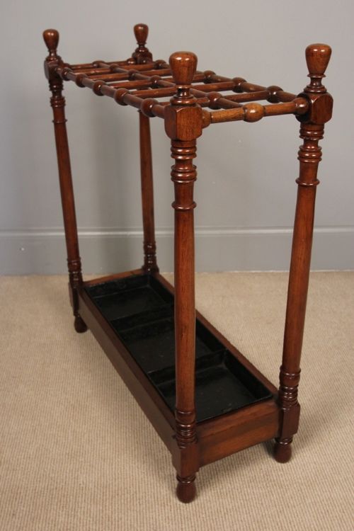 fig 1. 19th Century Walnut Stick & Umbrella Stand