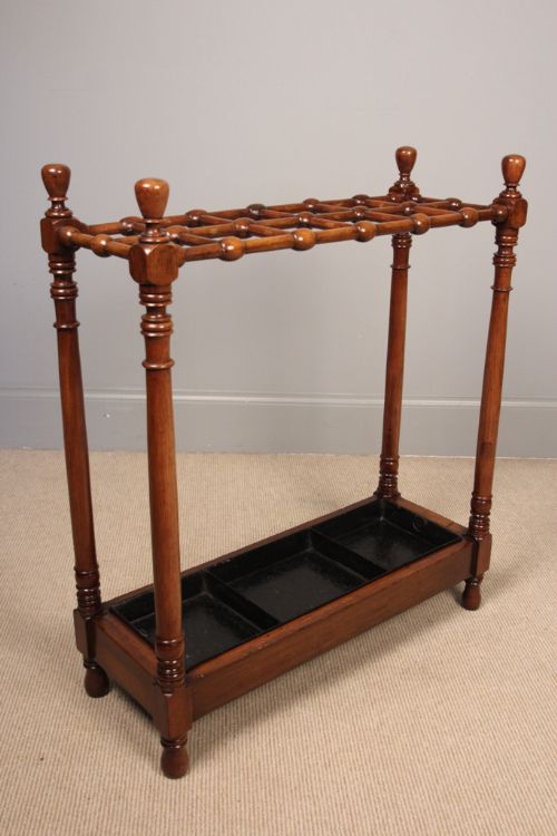 fig 3. 19th Century Walnut Stick & Umbrella Stand