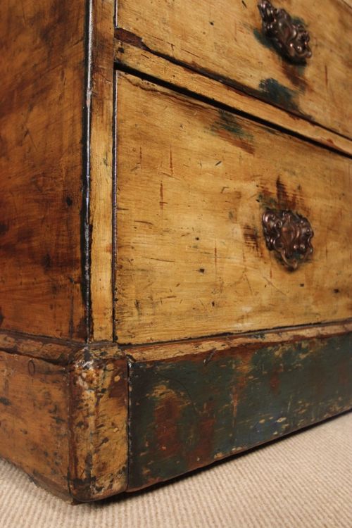 Large 19th C. Chest in Original Paint