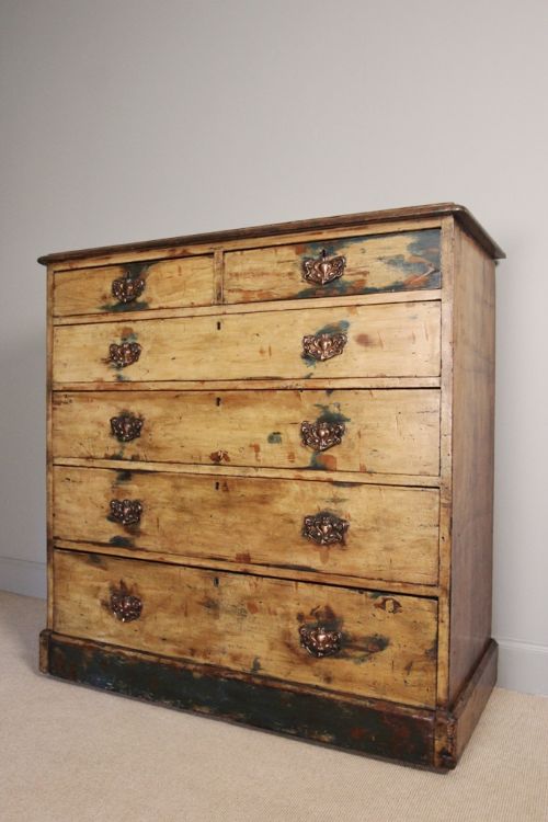 fig 4. Large 19th C. Chest in Original Paint