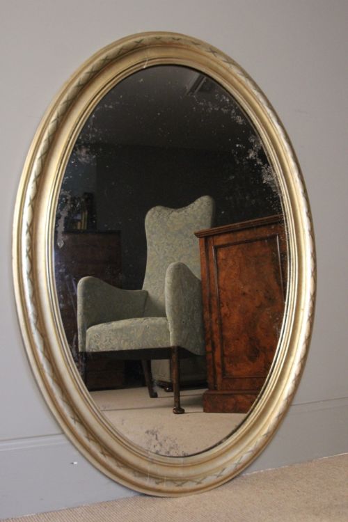 19th C. Giltwood Sgraffito Mirror
