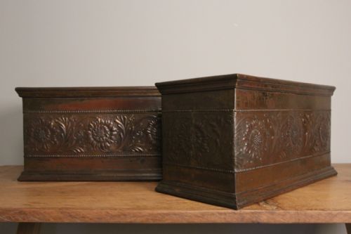 A Rare Pair of Arts & Crafts Planters