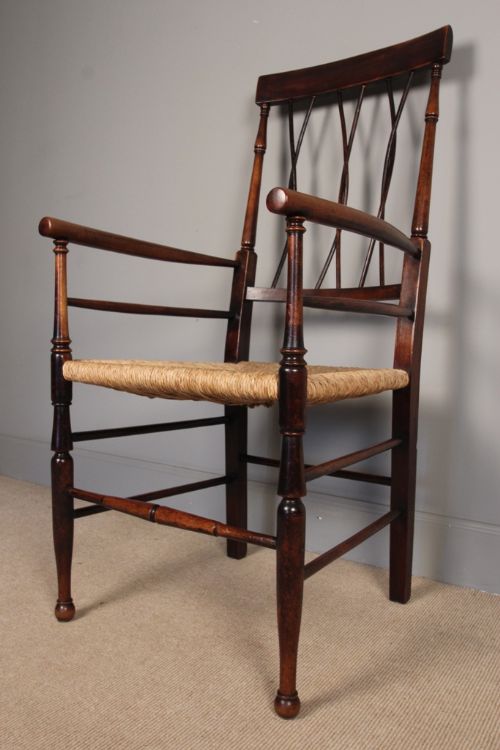 19th C. Birchwood Sussex Country Chair