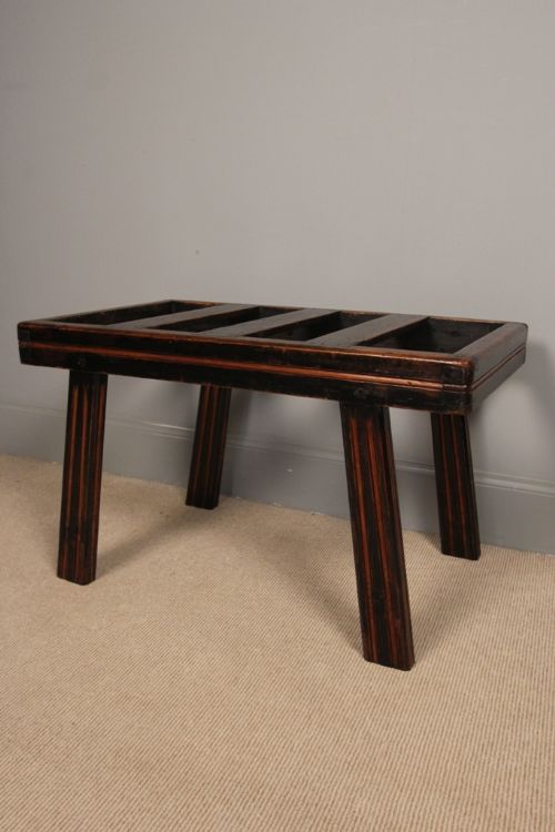 fig 2. 19th C. Aesthetic Movement Luggage Stand