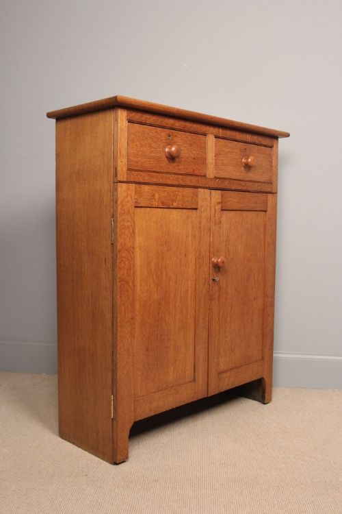 fig 2. 19th C. English Oak Side Cabinet