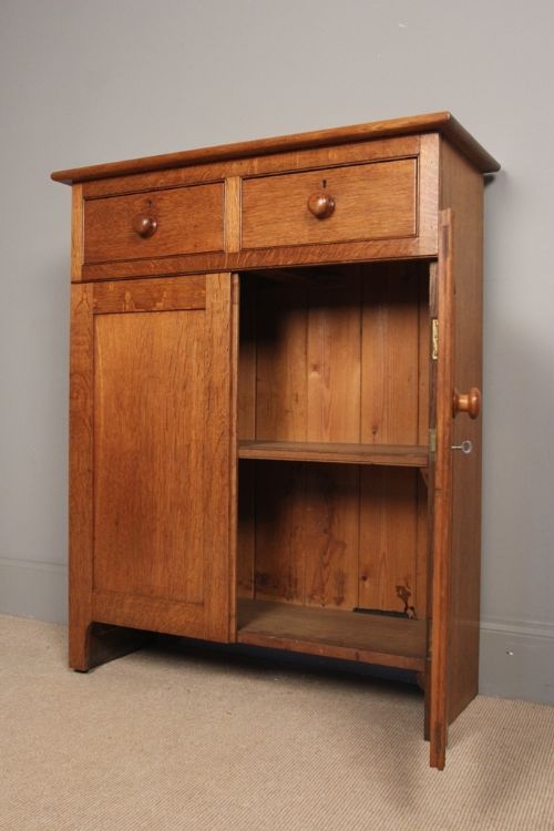 fig 4. 19th C. English Oak Side Cabinet