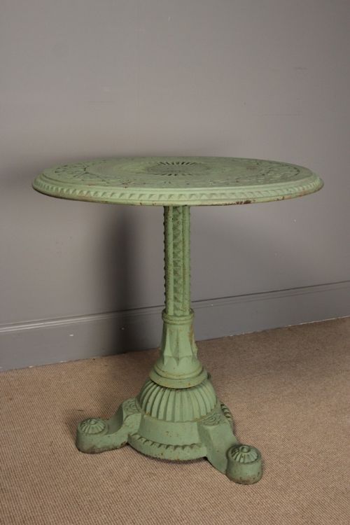 19th Century Cast Iron Garden Table