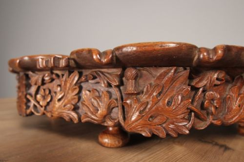LARGE COUNTRY HOUSE OAK LAZY SUSAN - ADDITIONAL PHOTO 2