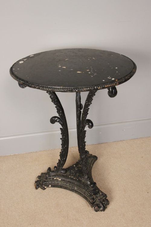 19th C. English Cast Iron Table