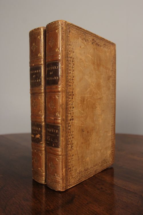 19th C. Leather Bound Books Concealing Inkwell
