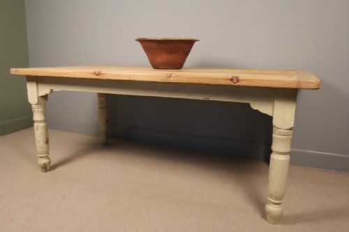 Edwardian Pine Kitchen Farmhouse Table