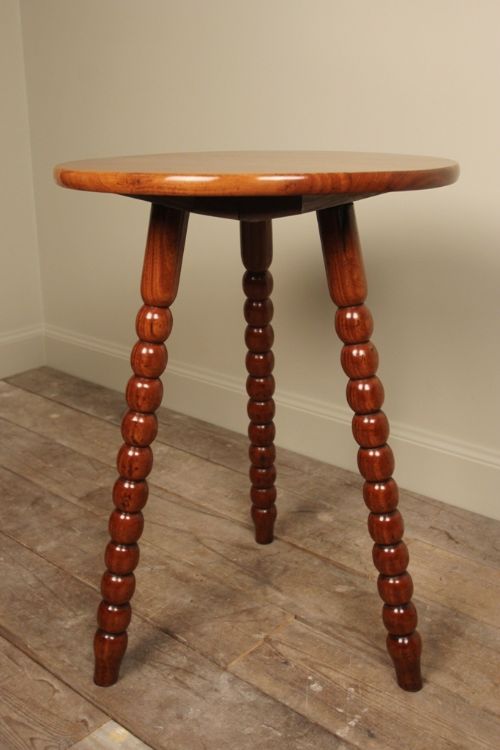 Rare Solid Satinwood Bobbin Table