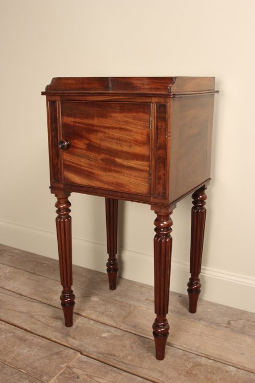 Gillows Mahogany Bedside Cupboard Cabinet