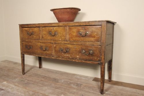 Georgian Dresser Base in Original Paint / Server