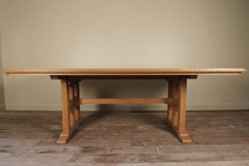 Superb Large Oak Refectory Kitchen Dining Table