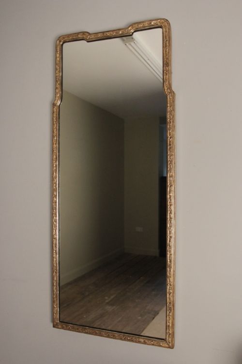 George I Style Gilt Pier Wall Mirror Dressing Mirror