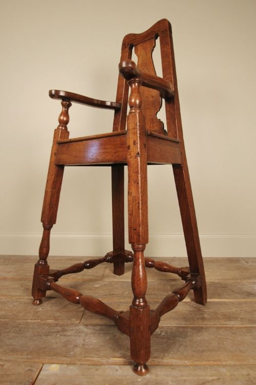 Early 18th C Walnut Childs High Chair - George I