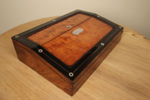 Compact 19th Century Writing Box, Stationary Box