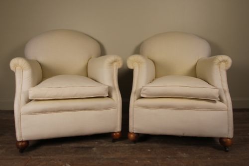 A Pair of French Club Chairs