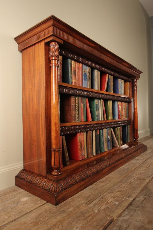 Fine Georgian Mahogany Library Dwarf Bookcase
