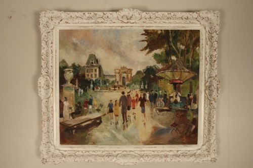 Mid 20th Century Oil on Board Painting