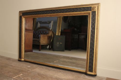 Regency Large Landscape Gilt Mirror / Overmantle