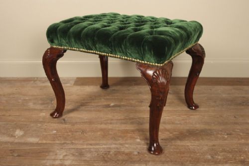 Queen Anne Style Walnut Stool