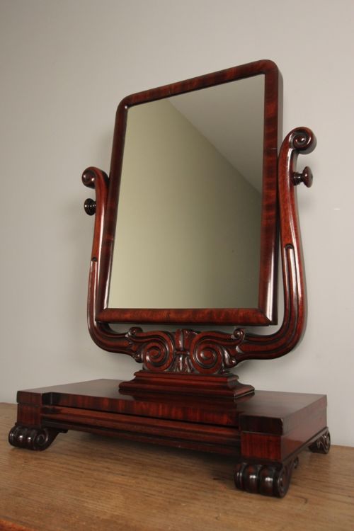 William IV Mahogany Dressing Table Mirror