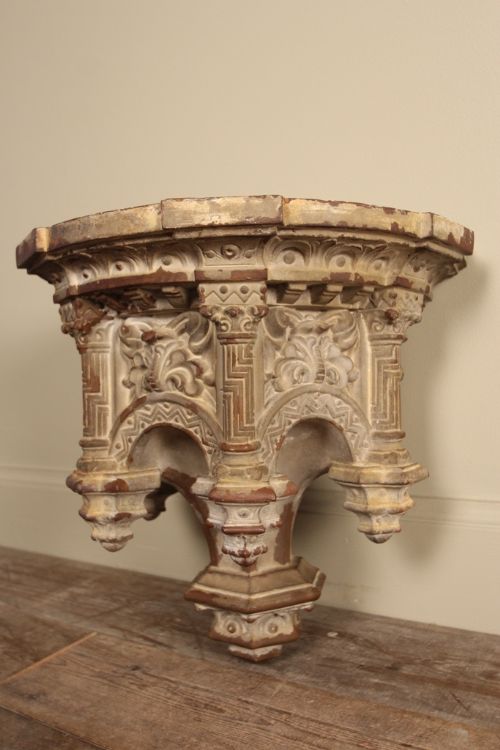Beautiful 19th C Terracotta Corbel