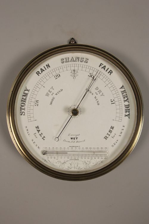 Quality Edwardian Aneroid Ships Barometer