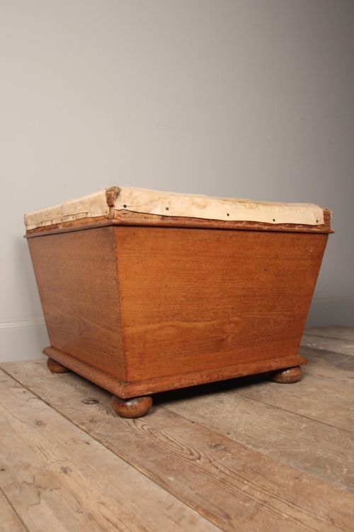19th C. Sarcophagus Walnut Ottoman