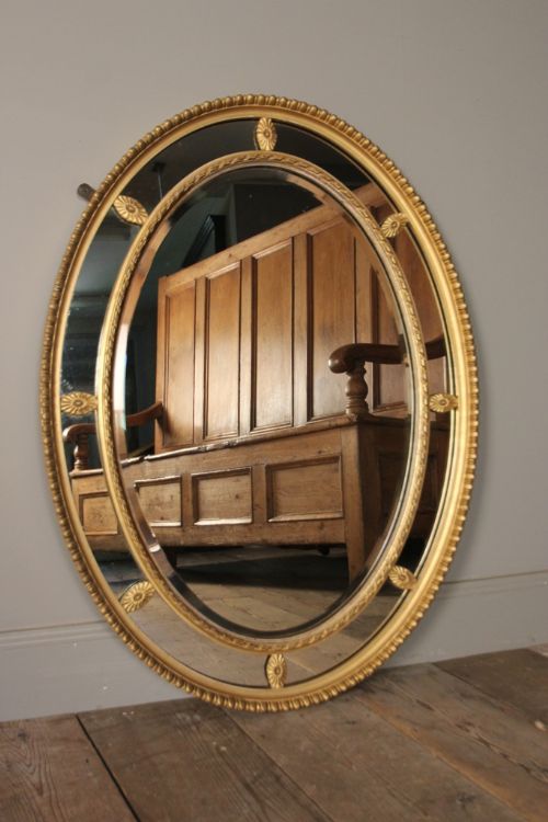 Edwardian Giltwood Margin Sectional Mirror