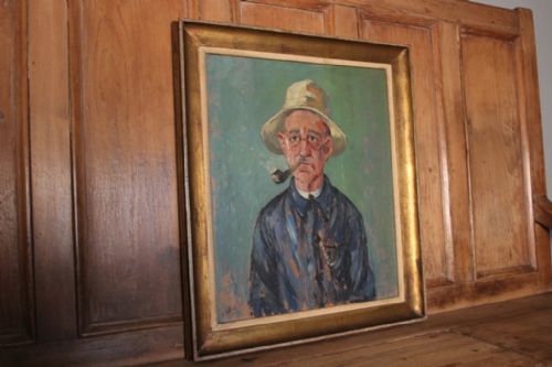 Fabulous 1950'S Oil Portrait by Peter Collins