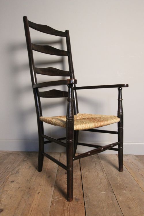 Arts & Crafts Ladderback Armchair