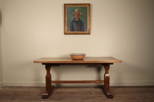 Stylish English Oak Refectory Table