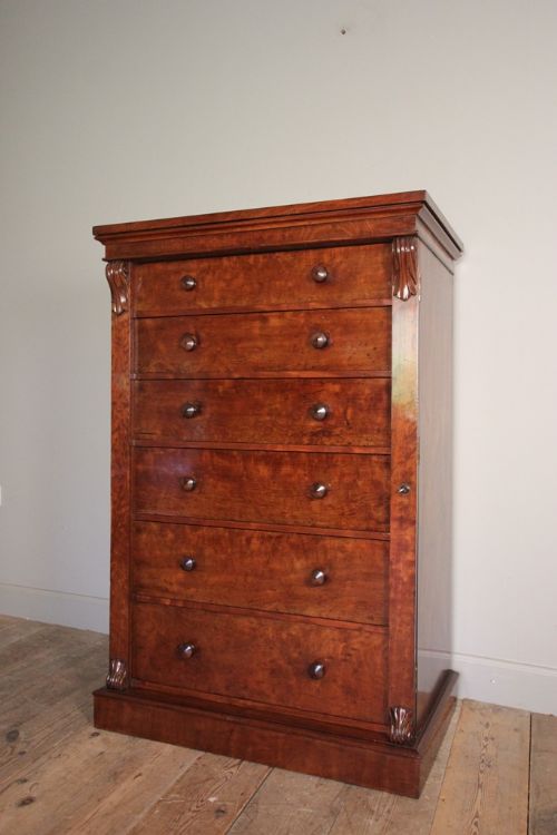 19th C. Large Mahogany Wellington Chest