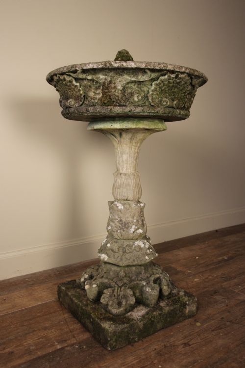 Beautiful Early 20th C. Garden Stone Bird Bath