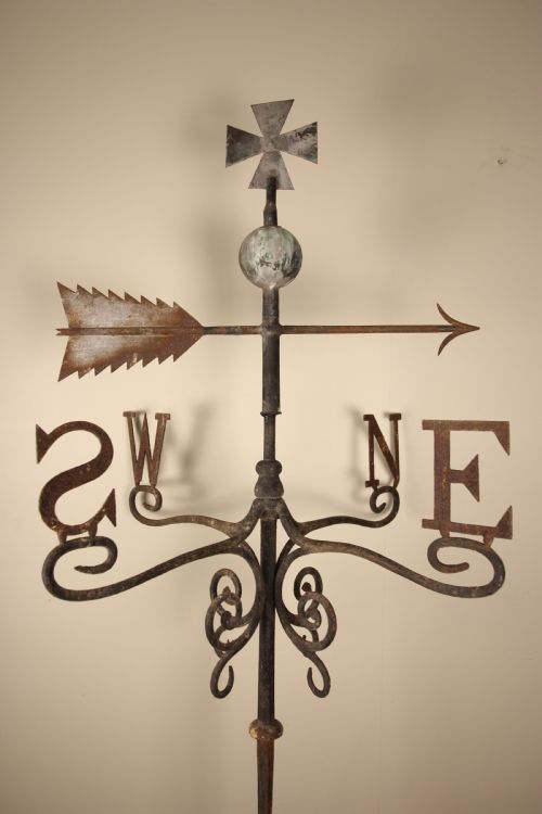Large 19th C. Iron & Copper Weathervane