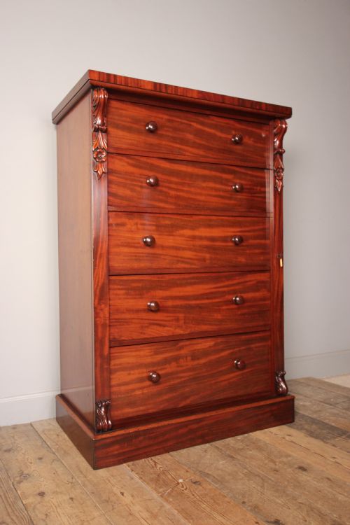 Large 19th Century Wellington Chest