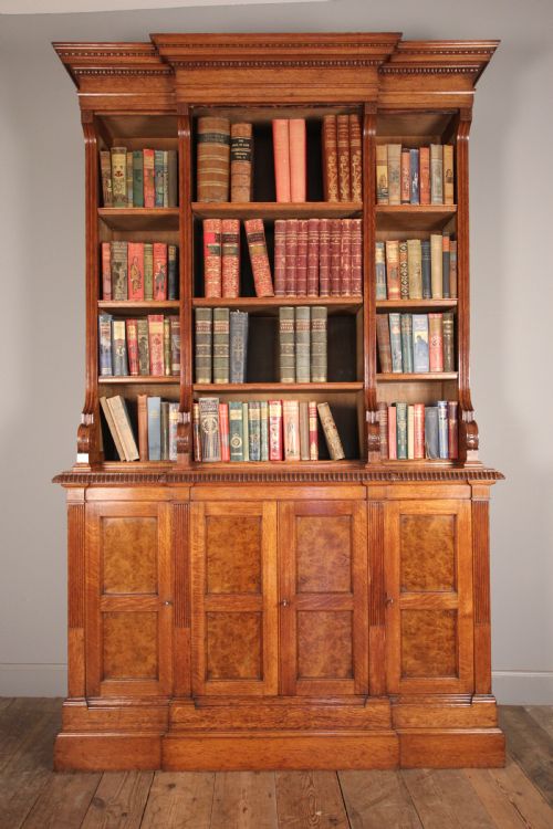 Superb Pollard Oak Bookcase