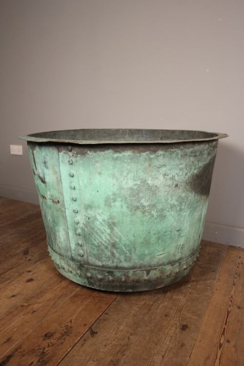 Exceptionally Large 19th Century Garden Copper Planter