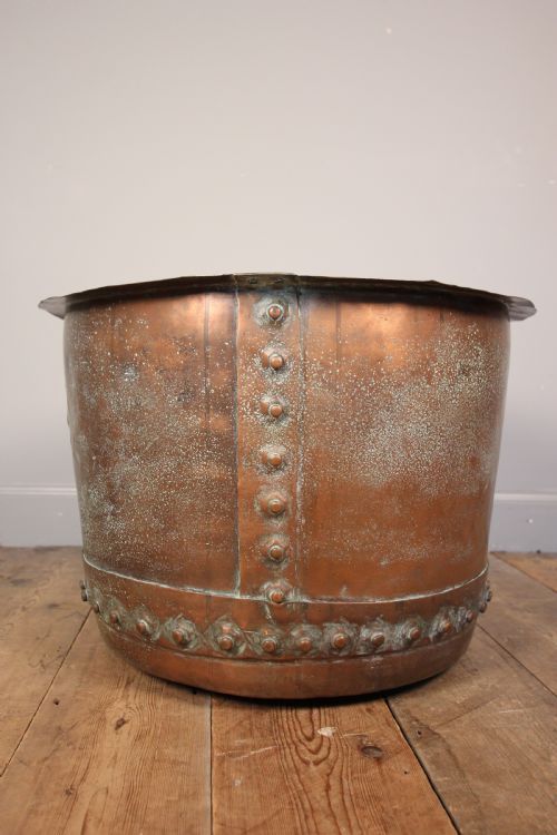 19th C. Copper Planter / Log Bin