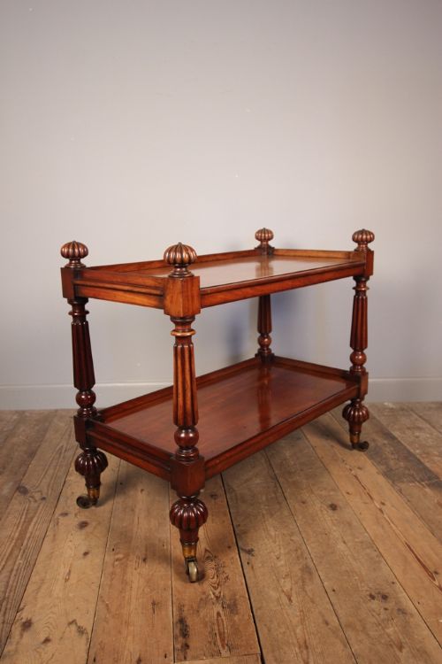 George IV Mahogany 2 Tier Buffet Table