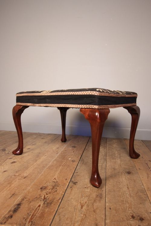 19th Century Large Mahogany Country House Stool