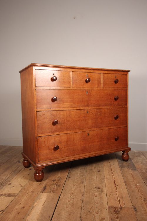 19th C. Gillows Golden Oak Chest of Drawers