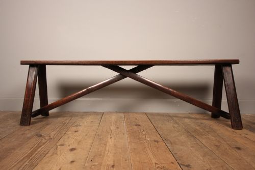 Stylish Georgian Oak Bench