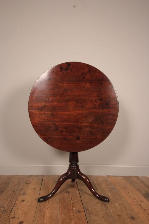 Superb 18th C. Mahogany Bird Cage Tripod Table