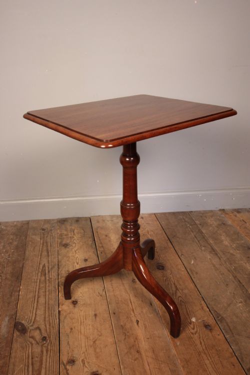 Classic 19th C Mahogany Tripod Lamp Table